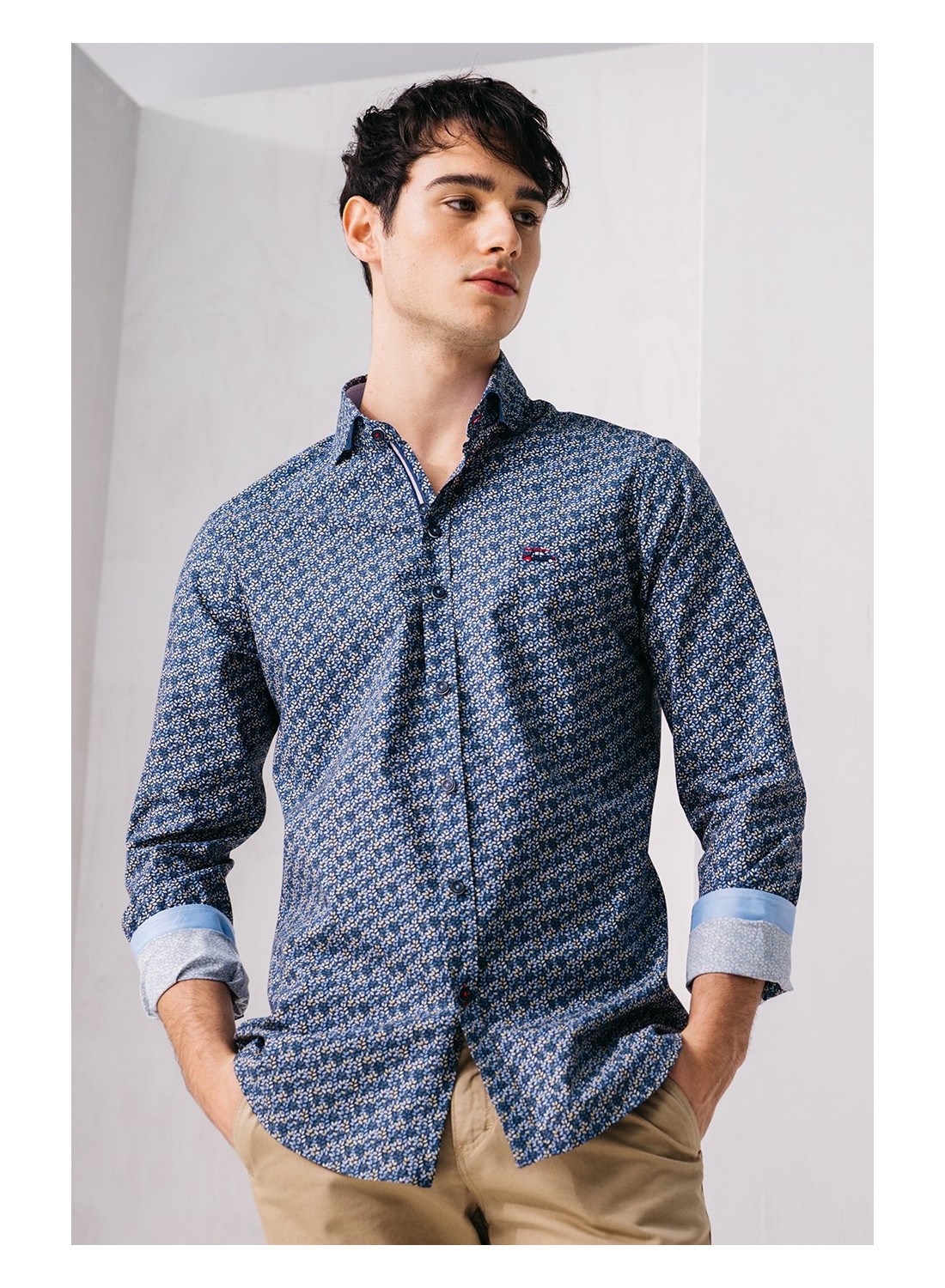 camisa estampada hombre liberty